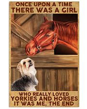 Horse And Yorkie 11x17 Poster front