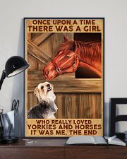 Horse And Yorkie 11x17 Poster lifestyle-poster-2