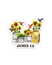 Hummingbird Choose Joy Sticker - Single (Horizontal) front