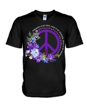 Peace Is My Weapon V-Neck T-Shirt tile