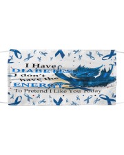Diabetes Awareness Cloth face mask front