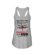 A Woman Loved Dragonflies And Had Tattoos Ladies Flowy Tank thumbnail