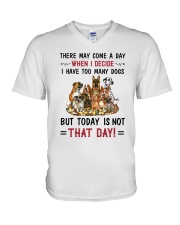 I Have Too Many Dogs V-Neck T-Shirt thumbnail
