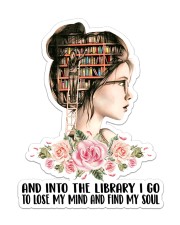 Into The Library I Go Sticker - Single (Vertical) front