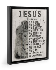 Jesus Is My King 11x14 Black Floating Framed Canvas Prints thumbnail