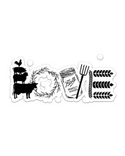 Farmer Love Sticker - Single (Horizontal) front