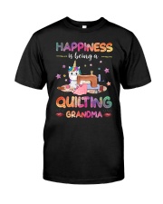 Happiness Is Being A Quilting Grandma Classic T-Shirt front