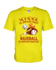 Baseball Is Importanter V-Neck T-Shirt thumbnail
