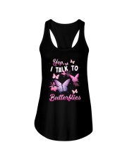 Yelp I Talk To Butterflies Ladies Flowy Tank thumbnail