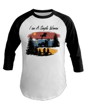 Horse Woman I Am A Simple Woman NTV Baseball Tee tile