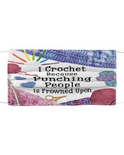 Crochet Punching Cloth face mask front