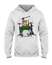 Cat Drum Hooded Sweatshirt thumbnail