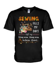 Sewing Fills My Days V-Neck T-Shirt thumbnail