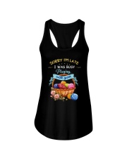 I Was Busy Playing With Yarn Ladies Flowy Tank thumbnail