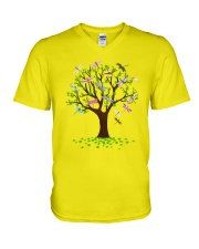 Dragonflies And Shamrocks V-Neck T-Shirt thumbnail
