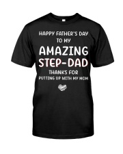 Happy Father's Day To Step Dad Classic T-Shirt front