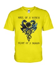 Dragon Soul Of Witch V-Neck T-Shirt tile