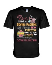 I Have A Sew Machine V-Neck T-Shirt thumbnail