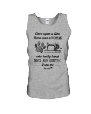 Love Quilting And Dogs Unisex Tank thumbnail