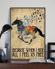 Horse Because When I Ride 11x17 Poster lifestyle-poster-2