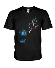 Dandelion Sharks V-Neck T-Shirt thumbnail
