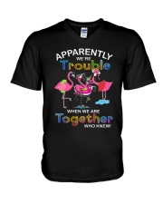 We're Trouble V-Neck T-Shirt thumbnail