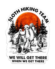 Sloth Hiking Team Sticker - Single (Vertical) front