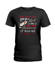 A Girl Love Dragonflies Ladies T-Shirt thumbnail