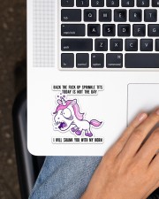 Unicorn I Will Shank You With My Horn Sticker - Single (Vertical) aos-sticker-single-vertical-lifestyle-front-11