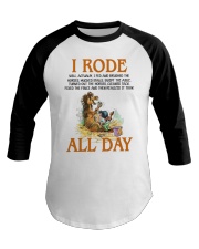 Horse I Rode All Day Baseball Tee tile