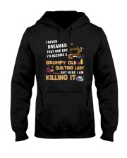 Grumpy Old Quilting Lady Hooded Sweatshirt thumbnail