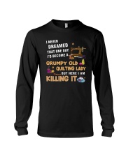 Grumpy Old Quilting Lady Long Sleeve Tee thumbnail