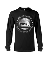 Horse Dog And She Lived Happily Long Sleeve Tee tile