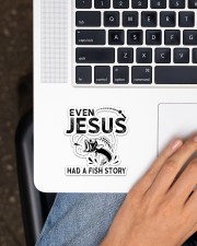 Even Jesus Had A Fish Story Sticker - Single (Vertical) aos-sticker-single-vertical-lifestyle-front-11