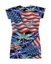 Dragonfly Us Flag All-over Dress back