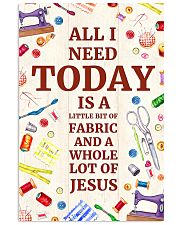 Quilting Jesus All I Need 11x17 Poster front