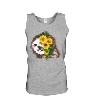 Sloth And Sunflower Unisex Tank thumbnail