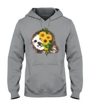 Sloth And Sunflower Hooded Sweatshirt thumbnail