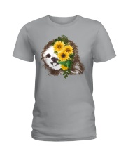 Sloth And Sunflower Ladies T-Shirt thumbnail