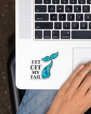 Mermaid Get Off My Tail Sticker - Single (Vertical) aos-sticker-single-vertical-lifestyle-front-11