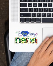 I Love Being Nana Sticker - Single (Horizontal) aos-sticker-single-horizontal-lifestyle-front-11