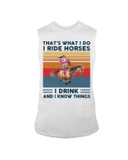 I Ride Horses I Drink Sleeveless Tee tile