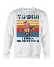 I Ride Horses I Drink Crewneck Sweatshirt tile