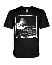 I Found A Hoof V-Neck T-Shirt tile
