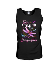 I Talk To Dragonflies Unisex Tank thumbnail