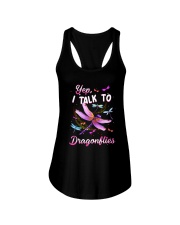 I Talk To Dragonflies Ladies Flowy Tank thumbnail