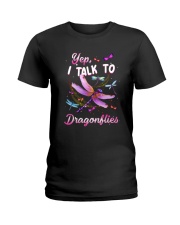 I Talk To Dragonflies Ladies T-Shirt thumbnail