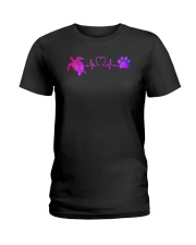 Turtle And Dog Ladies T-Shirt thumbnail