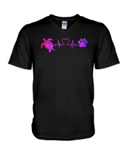 Turtle And Dog V-Neck T-Shirt thumbnail