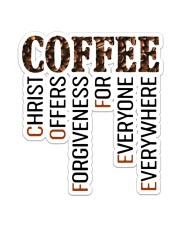 Coffee Sticker - Single (Vertical) front